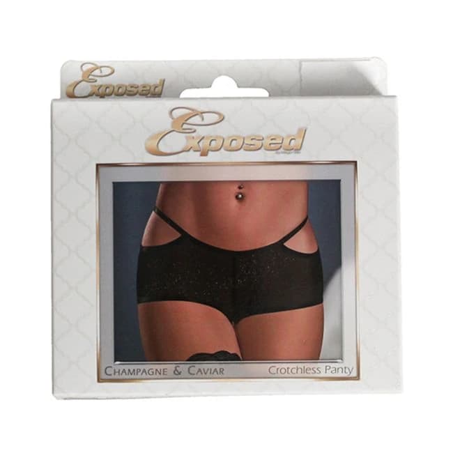 Champagne & Caviar Crotchless Pnty Bk Sm - Image 1