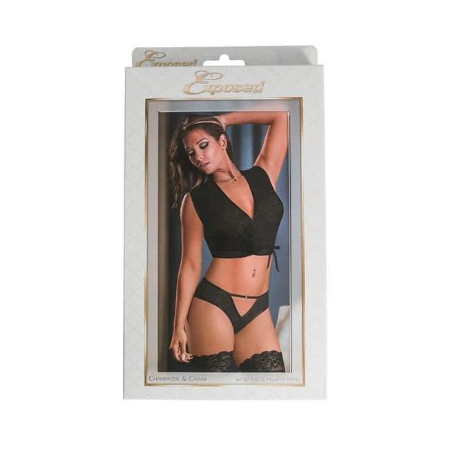 Champagne & Caviar Wraptop & Panty Bk Sm - Image 1
