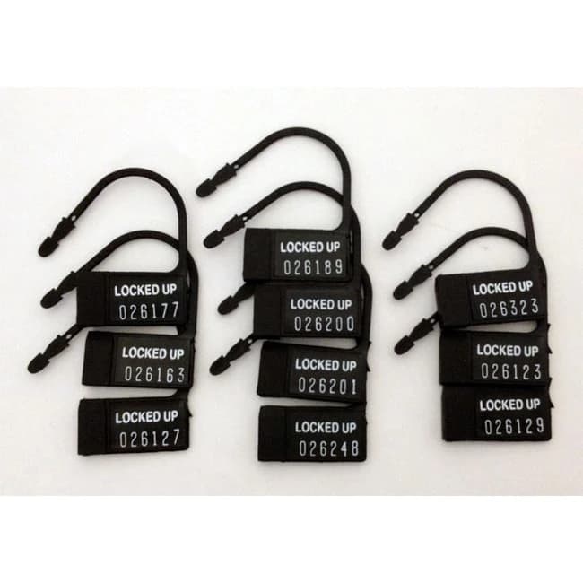 Chastity 10 Pack One Time Use Plastic Locks - Image 1