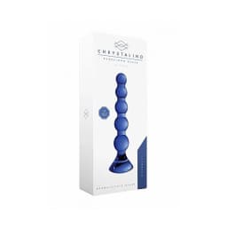 Chrystalino Stretch Blue Glass Anal Beads, image 2