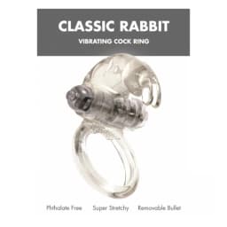 Classic Rabbit Cock Ring Clear Linx, image 2