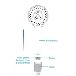 Cleanstream Shower Head W/ Silicone Nozzle, image 8