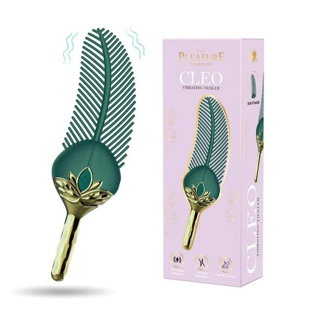 CLEO FEATHER TICKER GREEN  - Image 1