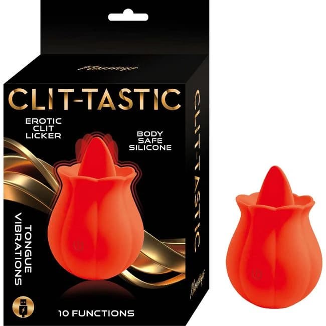 CLIT-TASTIC EROTIC CLIT LICKER RED  - Image 1