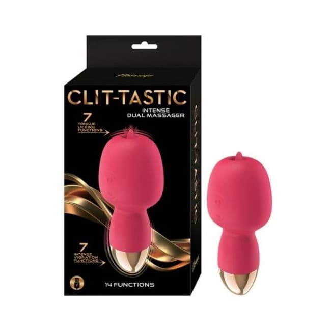 Clit-tastic Intense Dual Massager Coral - Image 1