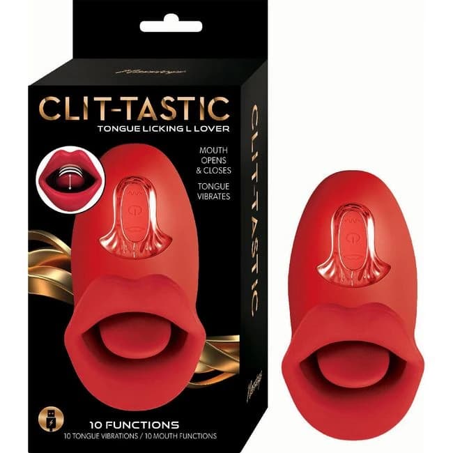 Clit Tastic Tongue Licking Lover-red - Image 1