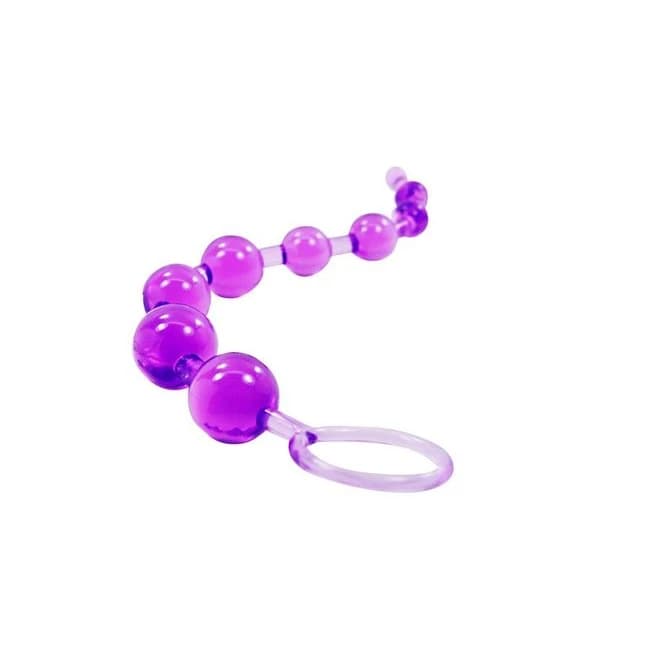 Cloud 9 Classic Anal Beads Purple - Image 1