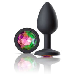 CLOUD 9 GEMS BLACK SILICONE ANAL PLUG SMALL  - Image 2