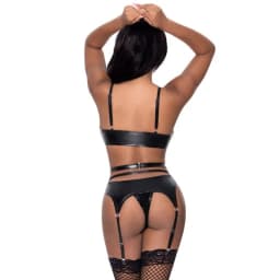 Club Candy Basque & Cheeky Panty Black L/XL, image 3
