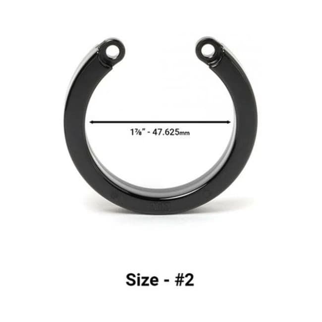Cock Cage U-ring #2 - Black - Image 1