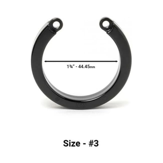 Cock Cage U-ring #3 - Black - Image 1
