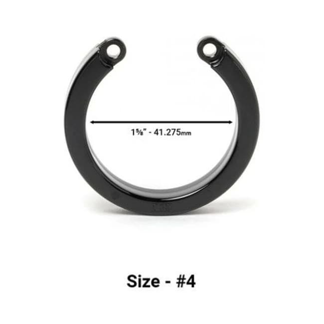 Cock Cage U-ring #4 - Black - Image 1