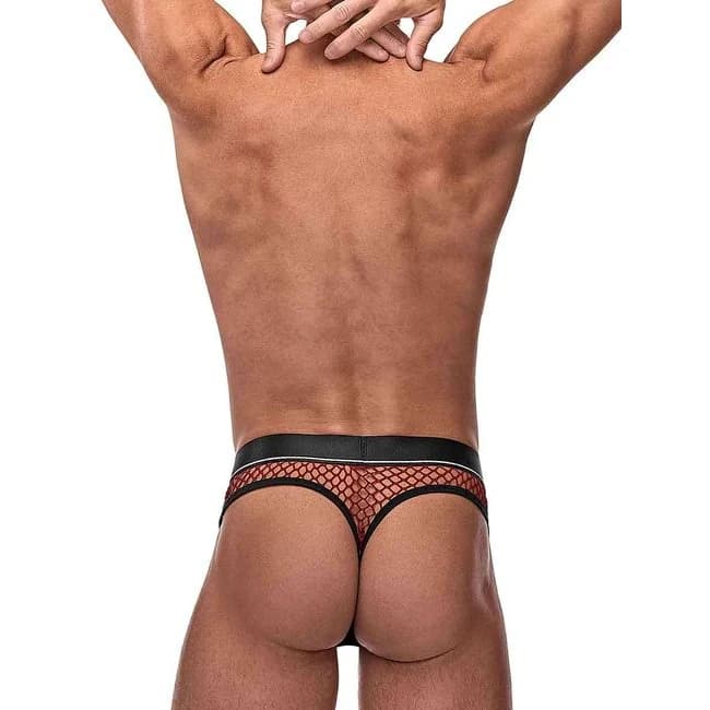 Cock Pit Cock Ring Thong Burgundy S/m - Image 2
