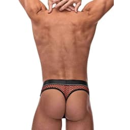 Cock Pit Cock Ring Thong Burgundy S/m - Image 2