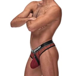 Cock Pit Cock Ring Thong Burgundy S/m - Image 3