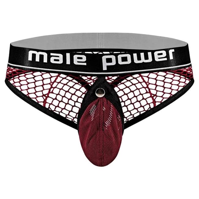 Cock Pit Cock Ring Thong Burgundy S/m - Image 4
