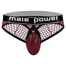 Cock Pit Cock Ring Thong Burgundy S/m - Image 4