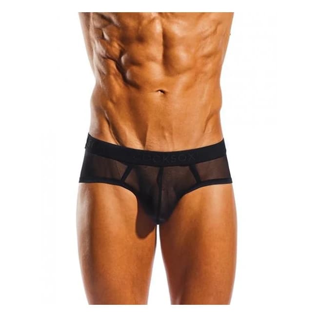 Cocksox Mesh Contour Pouch Sports Brief Nero - Image 1