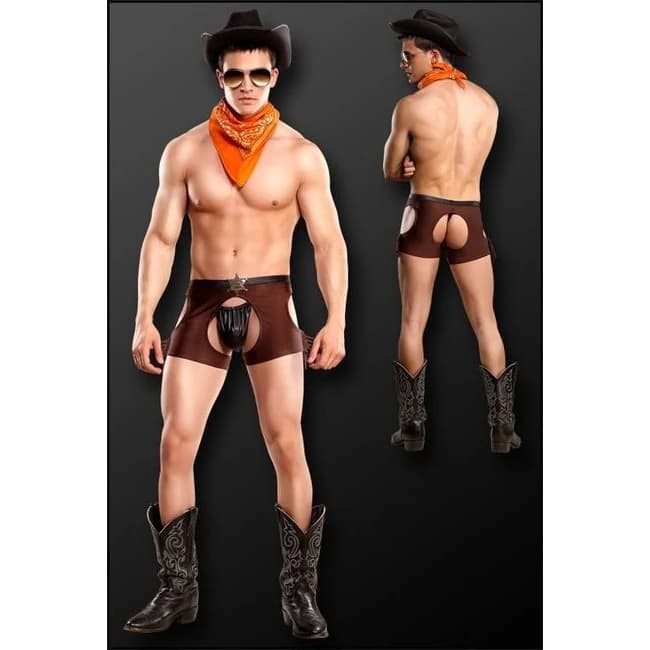 COCKY COWBOY COSTUME L/XL  - Image 1