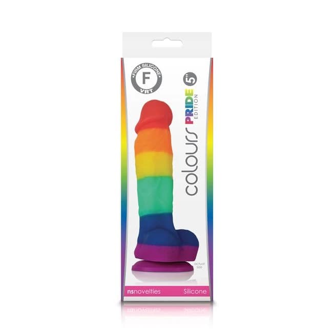 COLOURS PRIDE EDITION 5IN DILDO RAINBOW  - Image 1