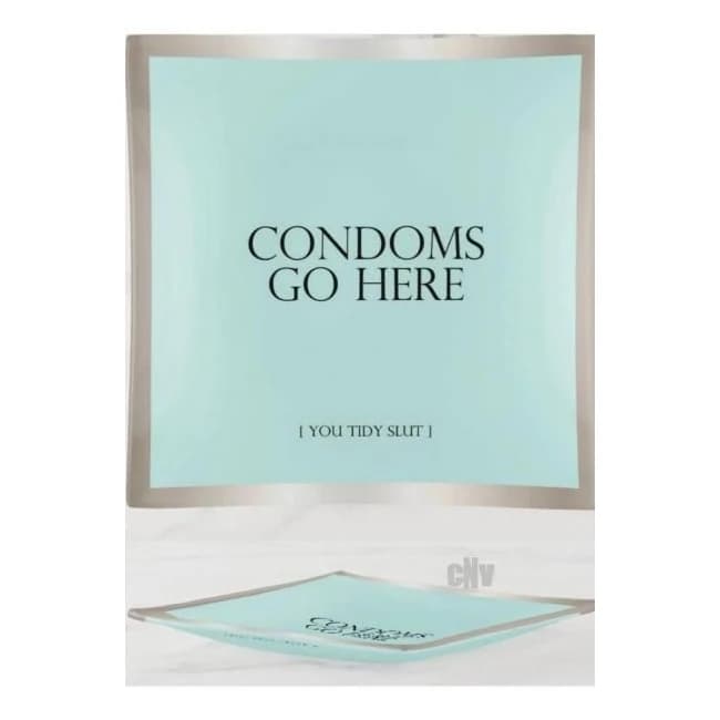 Condoms Go Here Trinket Tray - Image 1