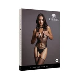 Contrast Suspender Bodystocking, image 3