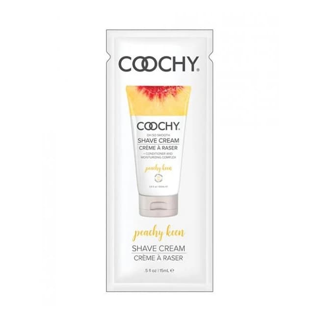 Coochy Shave Cream Peachy Keen .5 Fluid Ounce - Image 1