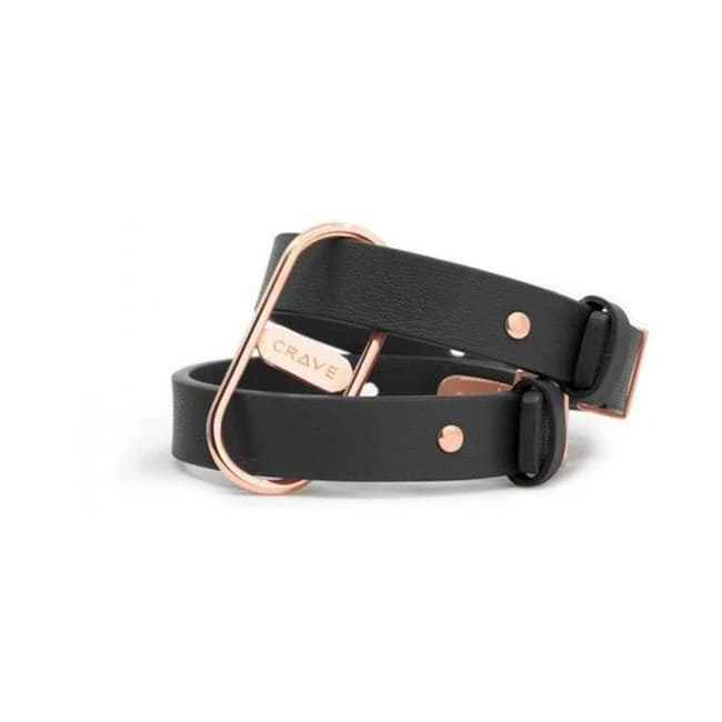 Crave Icon Cuffs Black/rose Gold - Image 1