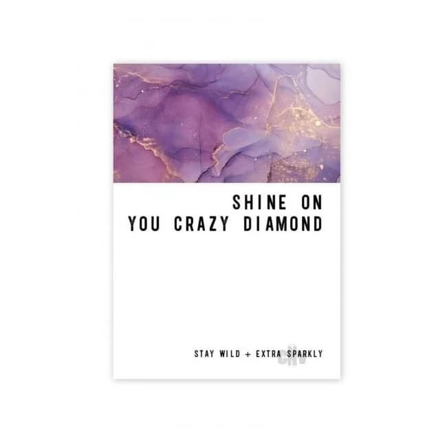 Crazy Diamond Greeting Card - Image 1