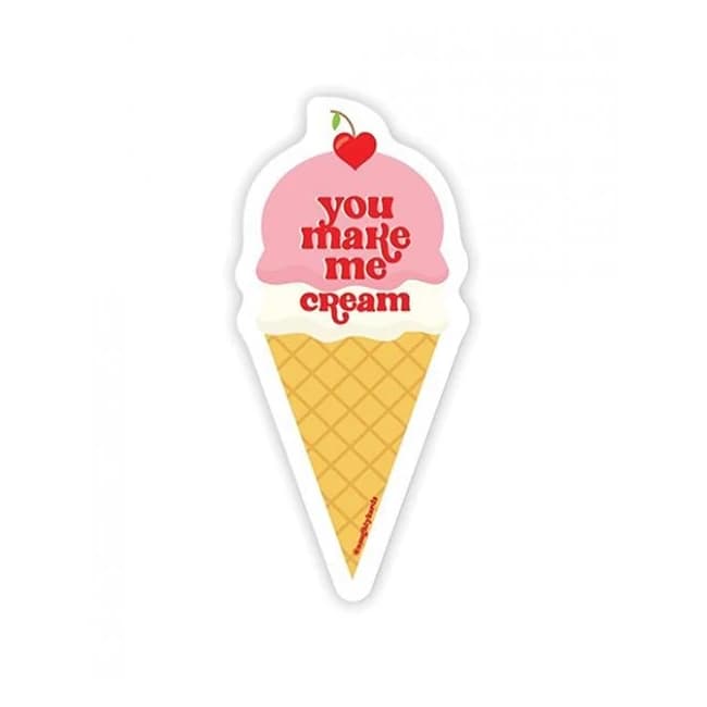 Cream Naughty Sticker - Pack of 3 - Image 1