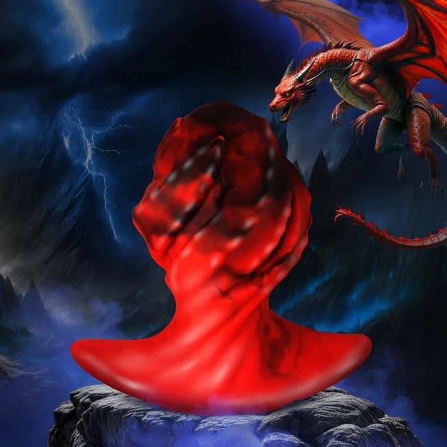 Creature Cock Dragonspawn Plug Lg Red - Image 1