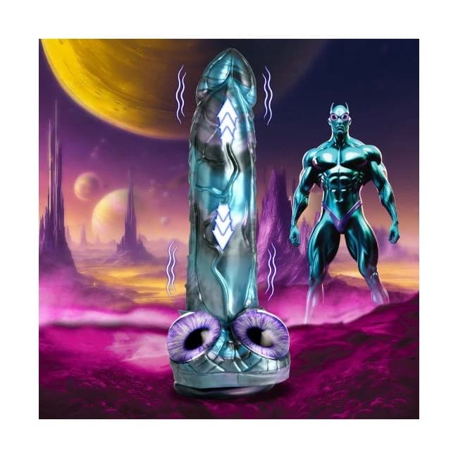 Creature Cocks Astro Thrust Dildo Blue - Image 1