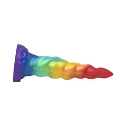 Creature Cocks Rainbow Horn Silicone Dildo, image 3