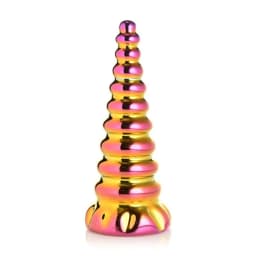 Creature Cocks Twilight Rainbow Glass Dildo, image 1