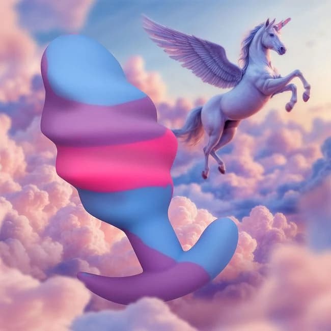 Creature Cocks Unicorn Swirl Butt Plug - Image 1
