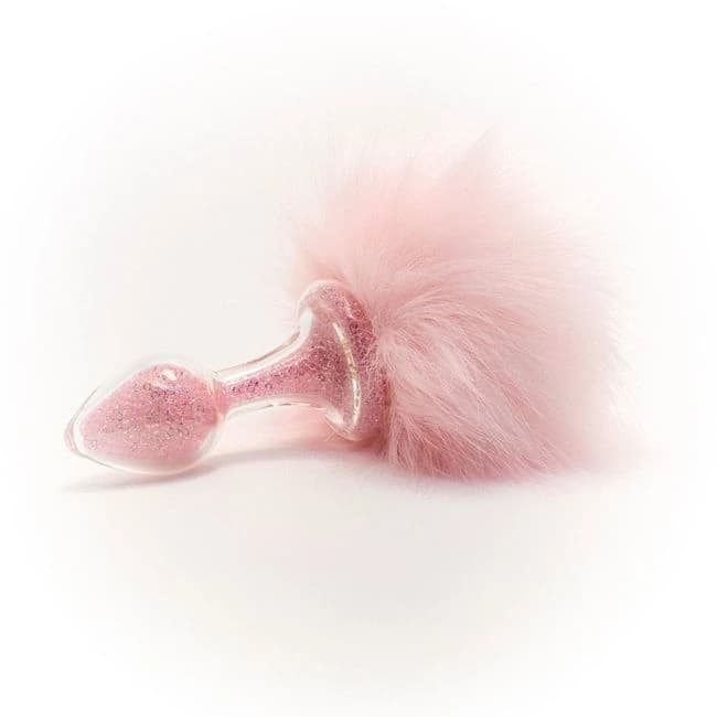 Crystal Delights Magnetic Sparkle Bunny Tail - - Image 1