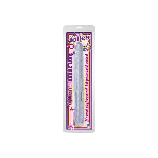 Crystal Jellies Double Dong Clear 18 - Image 1