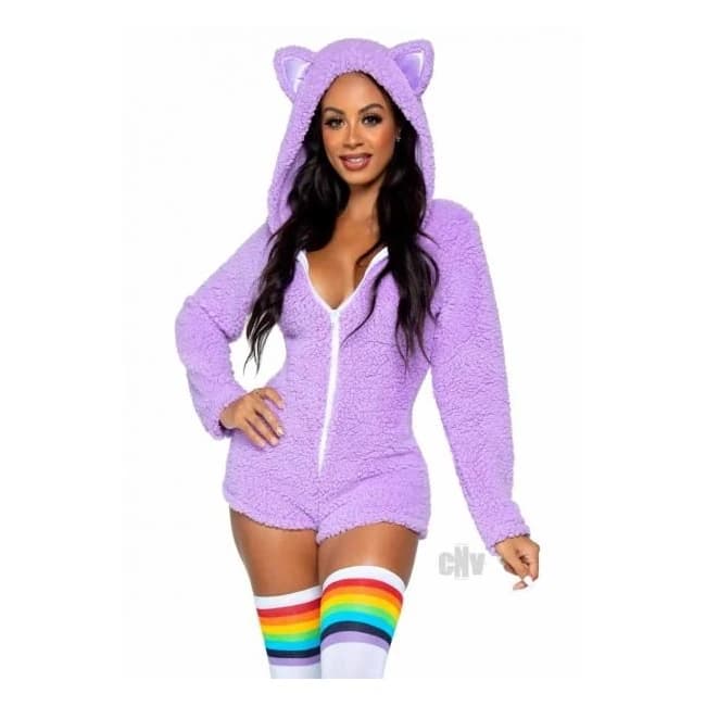 Cuddle Kitty Romper Large Lavender - Image 1