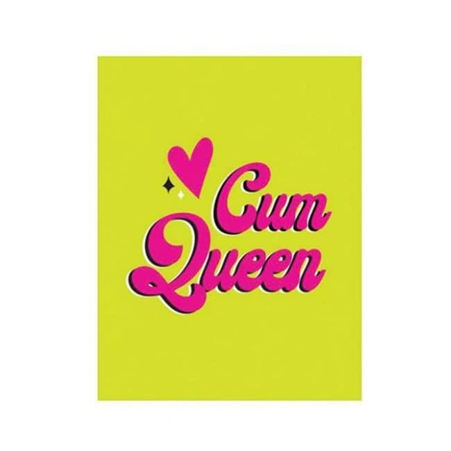 Cum Queen Greeting Card - Image 1