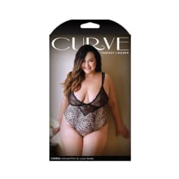 Curve Lorena Animal Print Teddy 3x/4x, image 1