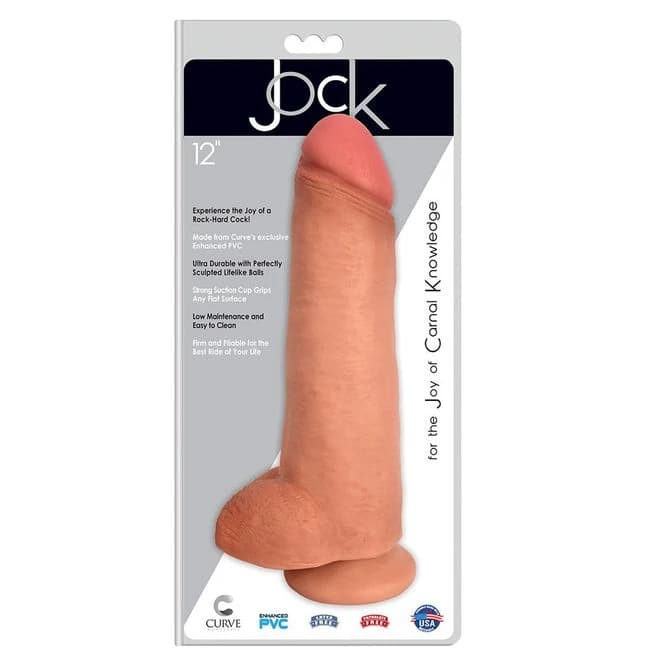 Curve Novelties Jock 12 Dong W/balls - Vanilla - Image 1