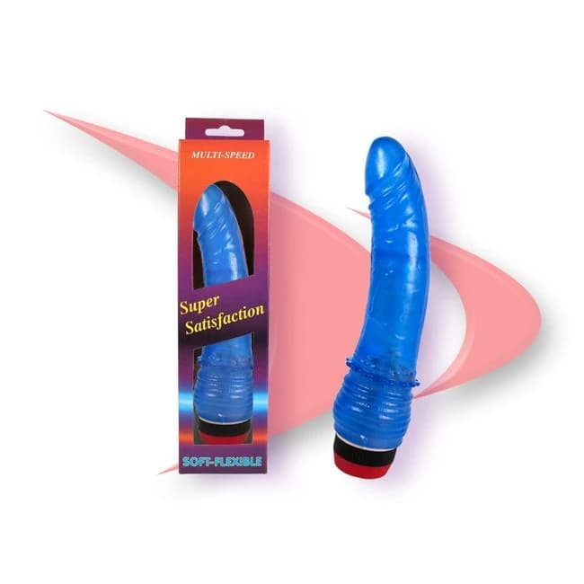 Curved Slim Stud Blue Jelly 7" - Image 1