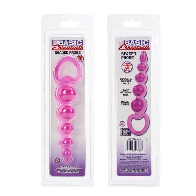 (d) Basic Essentials Beaded Pr Pink - Image 1