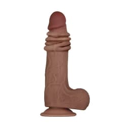 Evolved Flexaskin 9in Pose Dildo Dark, image 3