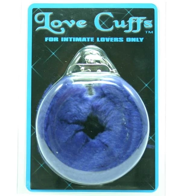 (D) PLUSH LOVE CUFFS BLUE  - Image 1