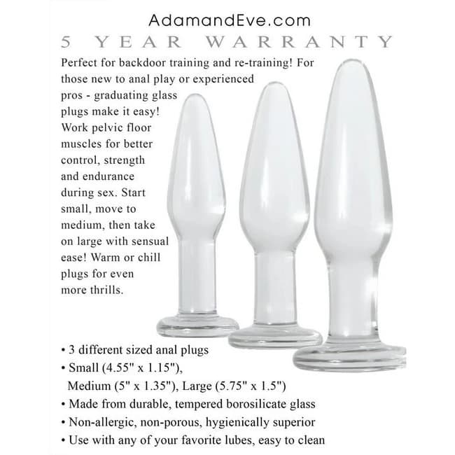 (d)adam & Eve Glass Anal Train Trio - Image 5