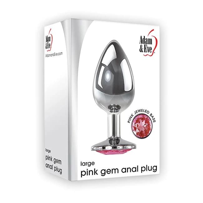 (d)adam & Eve Pink Gem Anal Pl Large - Image 1