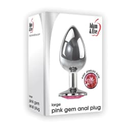 Adam & Eve Pink Gem Anal Pl Large, image 1