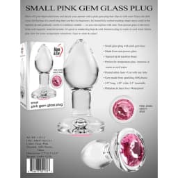 Adam & Eve Pink Gem Glass P Small, image 4