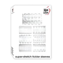 Adam & Eve Super Stretch Tickler Sleeves, image 1